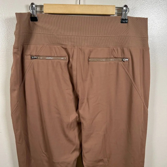 Athleta Venice Jogger Pants Size XL Rustic Brown Travel Comfy Athletic Casual - Picture 10 of 13